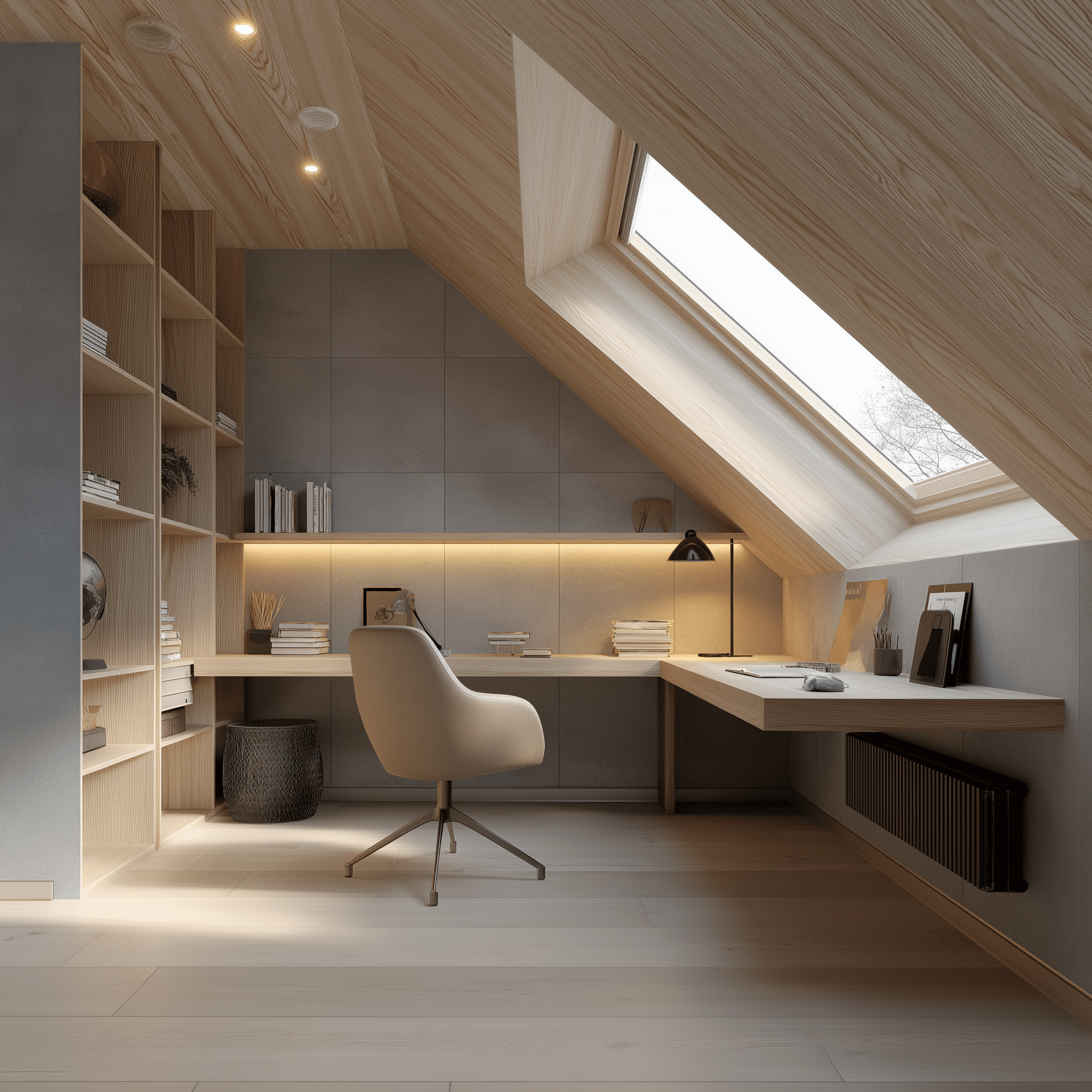Nino4ka77778 attic home office interior in minimalist eclectic  f3a71cdd 5e11 4e67 8d1b 9c25c4579e19 1